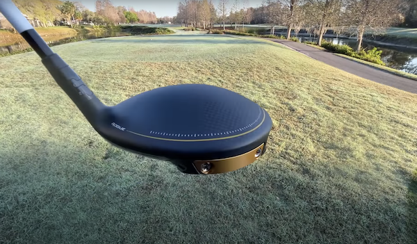 Back of Callaway Rogue has giant tungsten weight